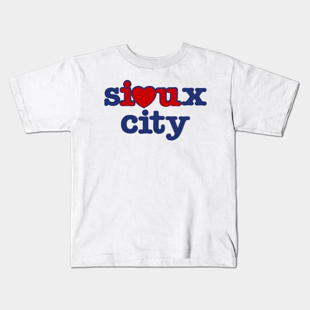 Sioux City Love Kids T-Shirt by zsonn